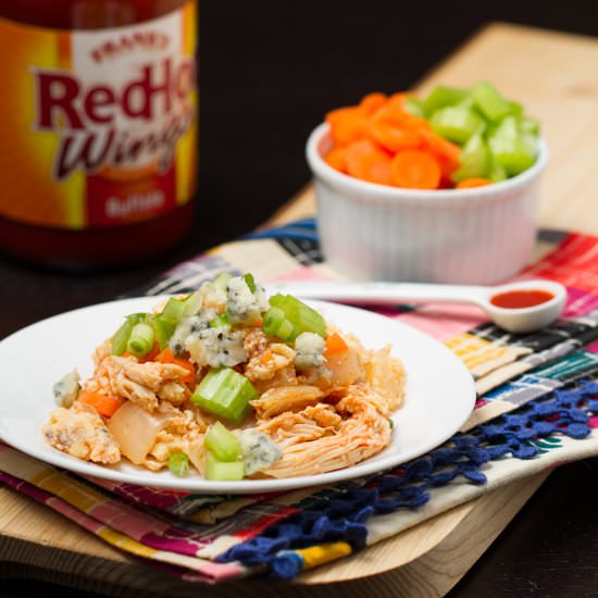 Buffalo Chicken Breakfast Scramble