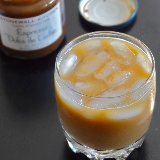 Dulche de leche iced coffee