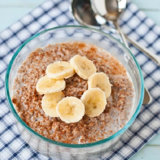 Cinnamon Banana Breakfast Bulgur