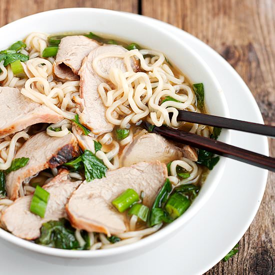 Ramen Noodle Soup and Char Siu Pork