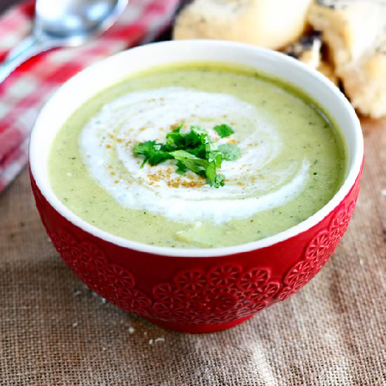 Courgette and Brie Soup