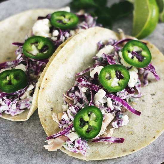 Chicken & Cabbage Tacos