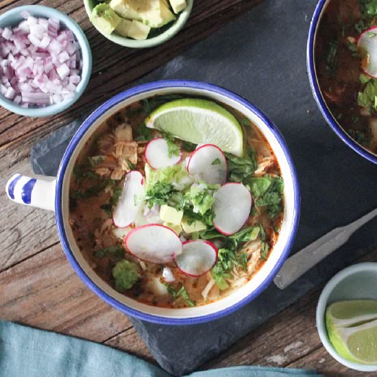 20-Minute Chicken Posole