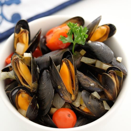 Provence Style Mussels