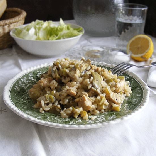 Arroz con Alcachofas