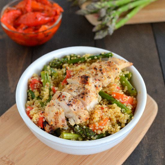 Red Pepper & Asparagus Quinoa