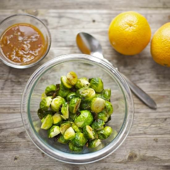 Orange-Glazed Brussels Sprouts