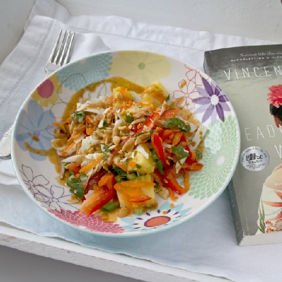 Spicy Indonesian Pineapple Slaw