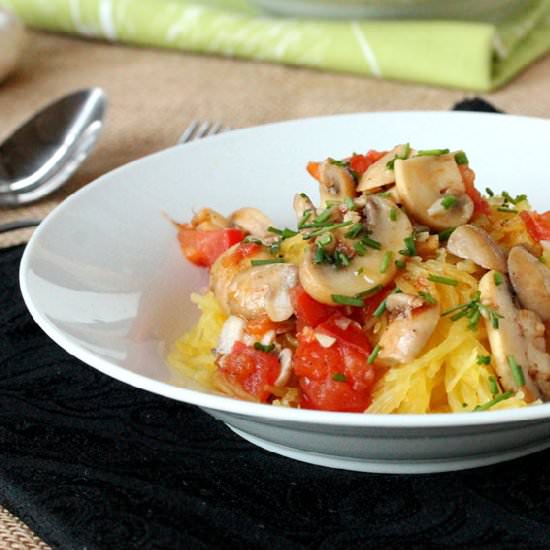 Spaghetti Squash with Mushrooms