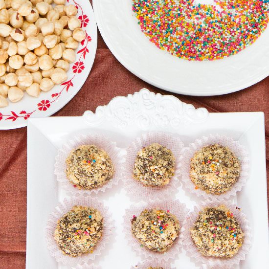 Chocolate Hazelnut Praline Truffles