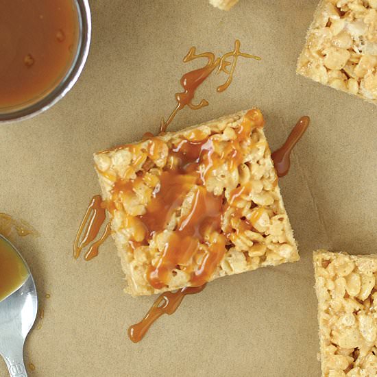 Caramel Rice Crispy Treats