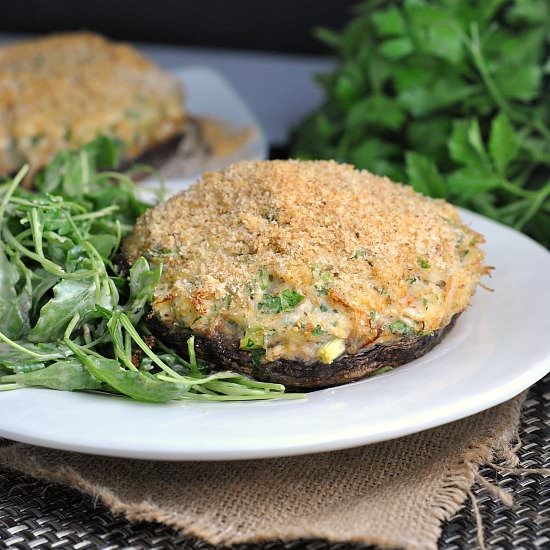 Crab-Stuffed Portobellos