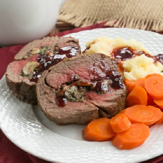 Stuffed Beef Tenderloin