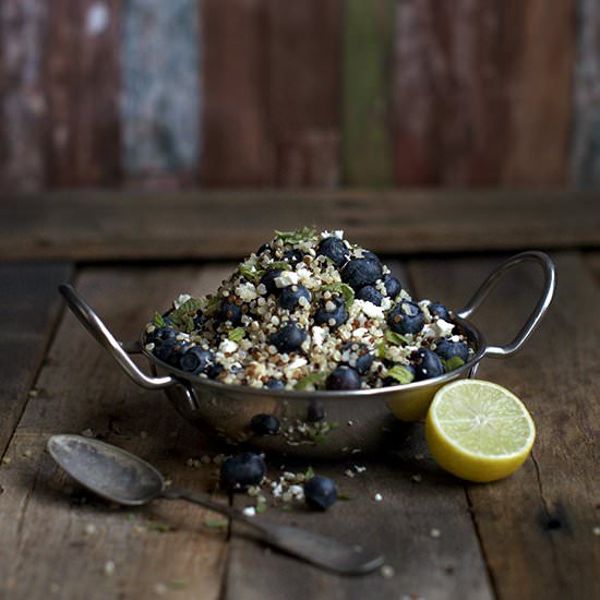 Blueberry Feta Quinoa Salad