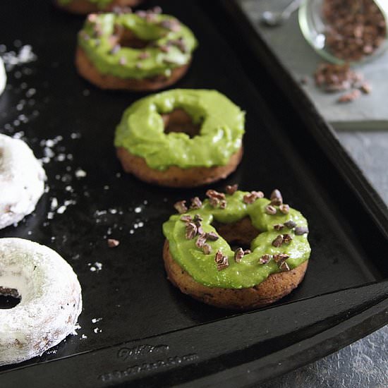 Baked Chocolate Avocado Donuts