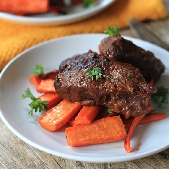 Balsamic Braised Short Ribs | Paleo