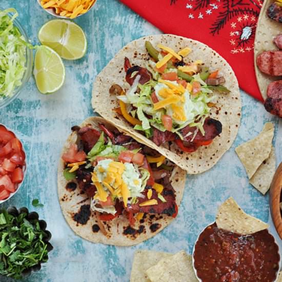 Sausage and Peppers Tacos