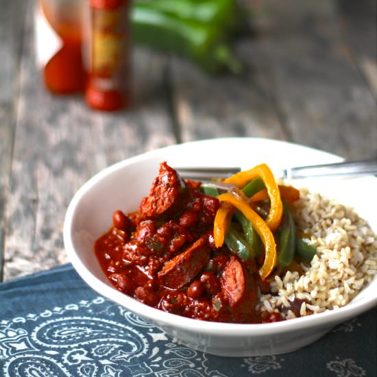 Chicken Chorizo Red Beans and Rice