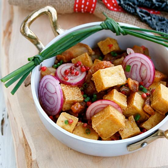 Fried Tofu & Pork