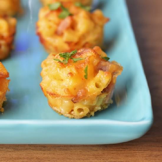 Ham and Cheese Mac and Cheese Bites