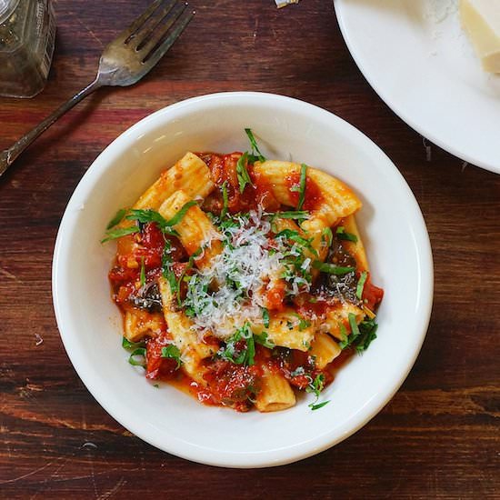 Rigatoni With San Marzano Sauce