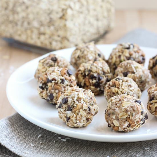 No-Bake Almond Joy Energy Balls