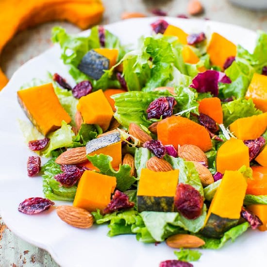 Squash, Cranberry & Almond Salad