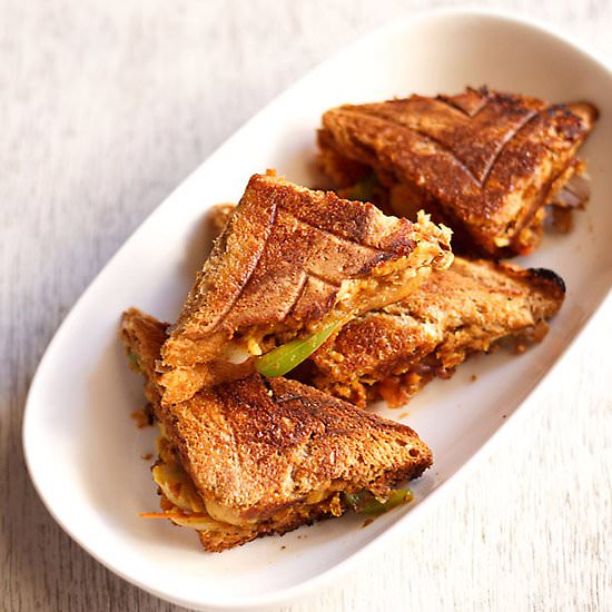 Chana Masala Toast Sandwich