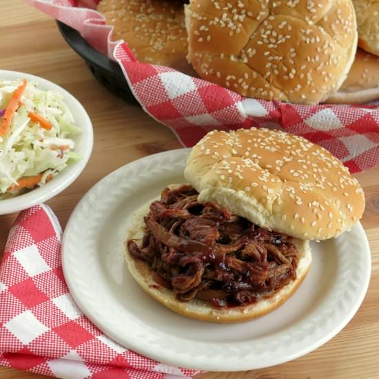 Pork in Blackberry BBQ Sauce