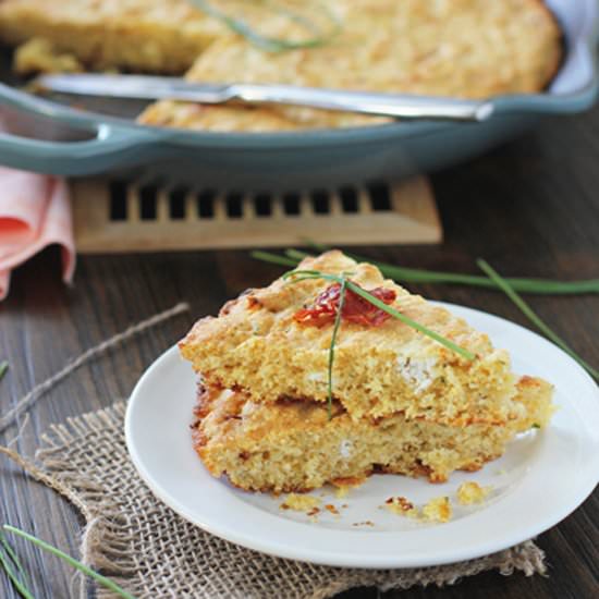 Skillet Cornbread w/Goat Cheese