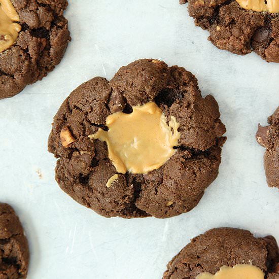 Chocolate Peanut Butter Thumbprints
