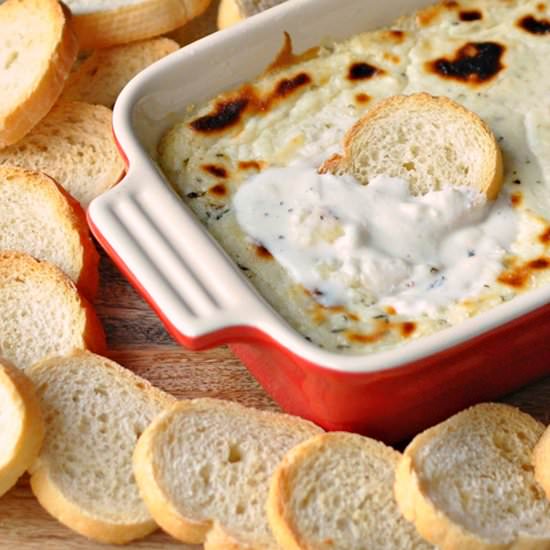 Baked Ricotta Dip with Garlic & Her