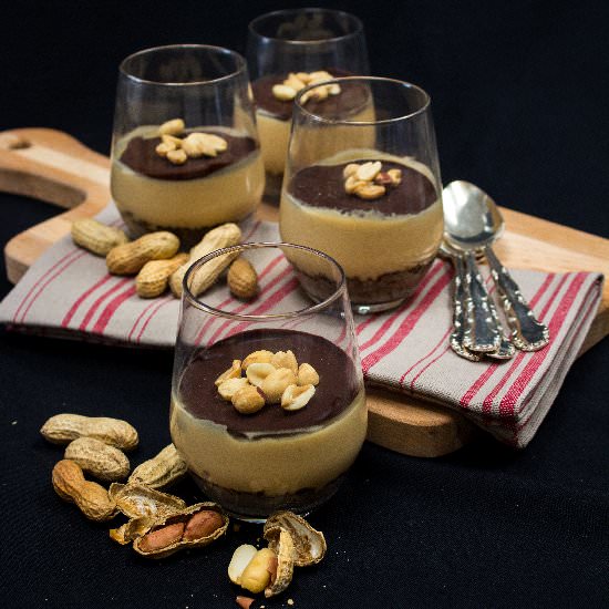 Vegan Peanut Butter Cup Puddings