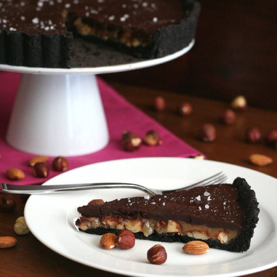 Chocolate Caramel Nut Tart