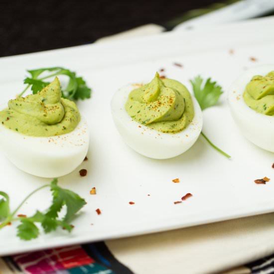 Guacamole Deviled Eggs