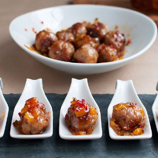 Apricot Jalapeño Meatballs
