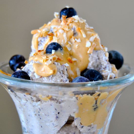 Blueberry Protein Ice Cream