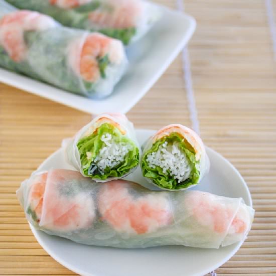 Fresh Vietnamese Spring Rolls