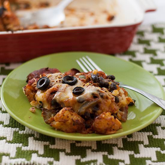 Fajita Tater Tot Casserole