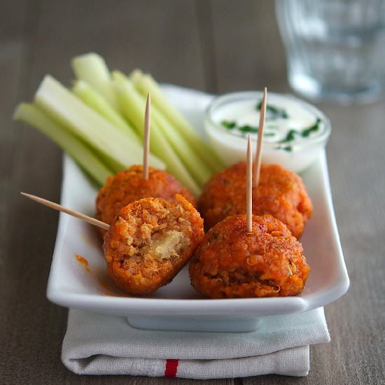 Quinoa Buffalo Bites