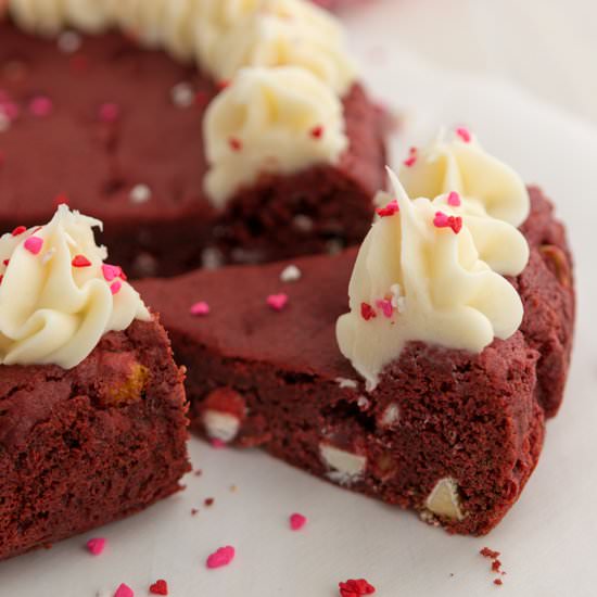 Red Velvet Cookie Cake