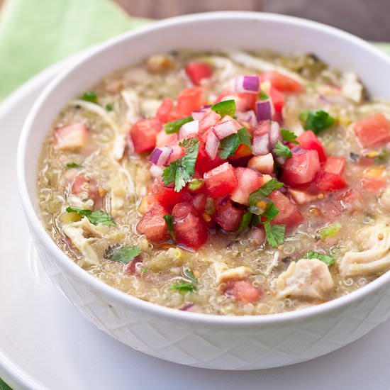 Green Chile Chicken & Quinoa Stew