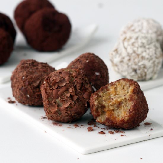 Chocolate and Dried Fruit Truffles