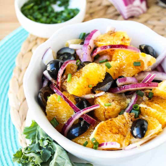 Orange Olive Salad w Balsamic