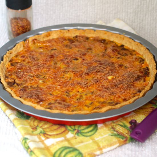 Cheesy Mushroom Quiche