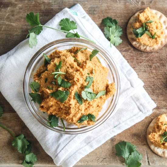 Moroccan Spiced Carrot Hummus
