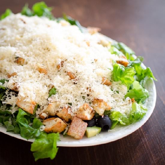 Caesar Salad with Homemade Croutons