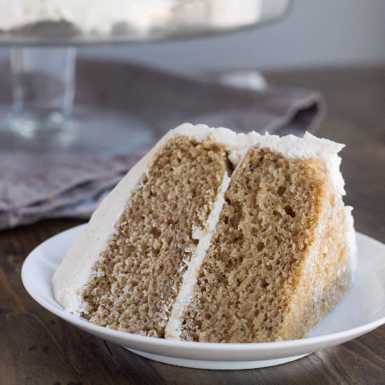 Vegan Chai Spice Vanilla Bean Cake