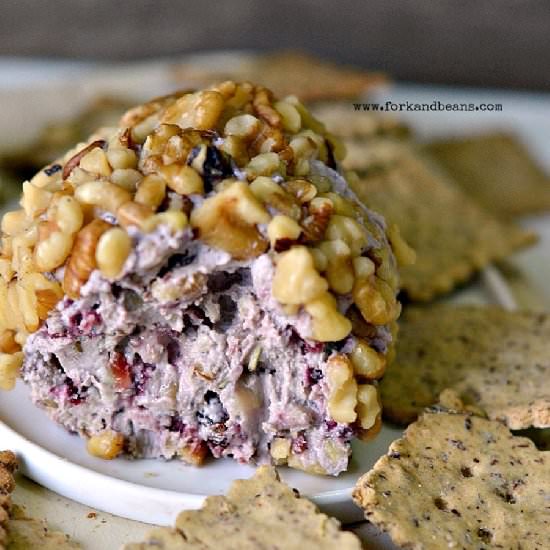 Cranberry Walnut Vegan Cheeseball