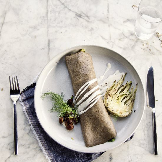 Fennel Buckwheat Crepes